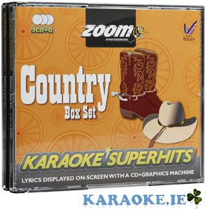 Country Superhits Vol #1 Triple Karaoke CD+G Box Set