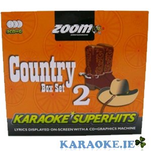 Country Superhits Vol #2 Triple Karaoke CD+G Box Set